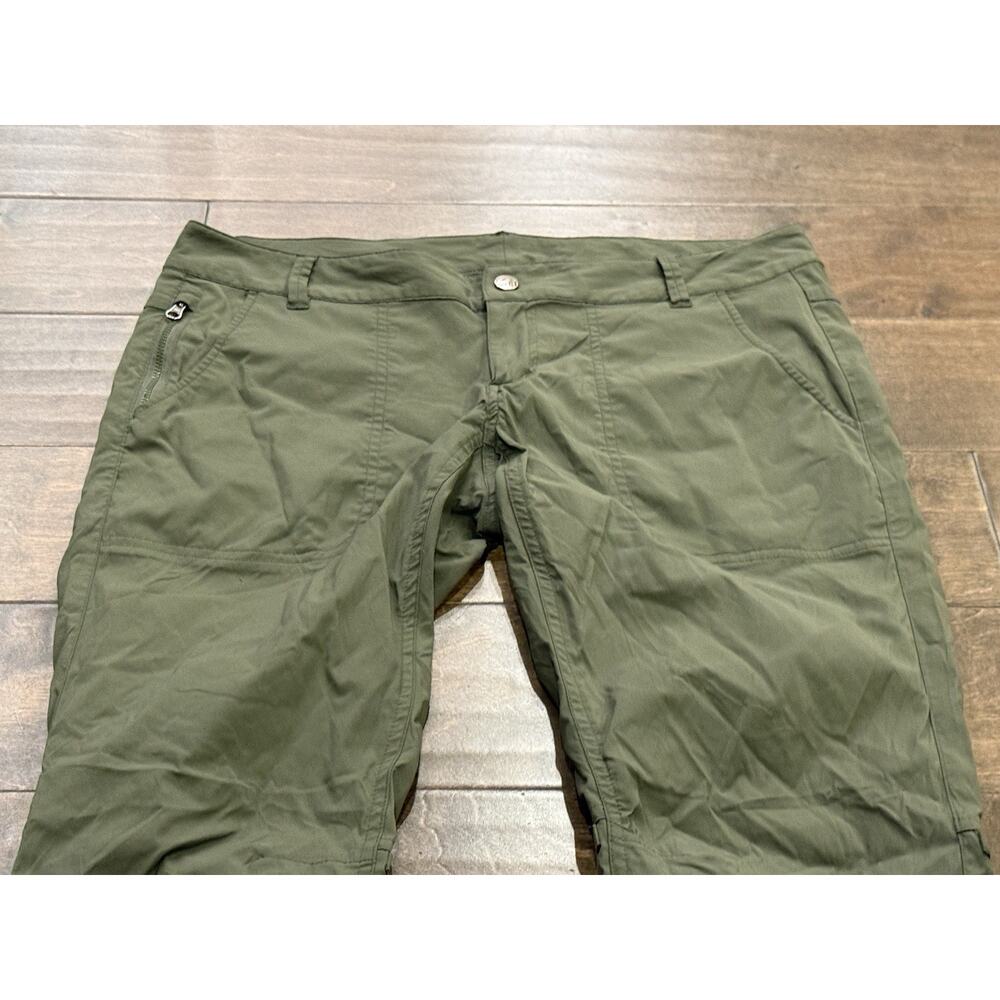 REI Womens Green Nylon Blend Hiking Stretch Pants Size 12 Petite *Flaws* - Picture 4 of 9
